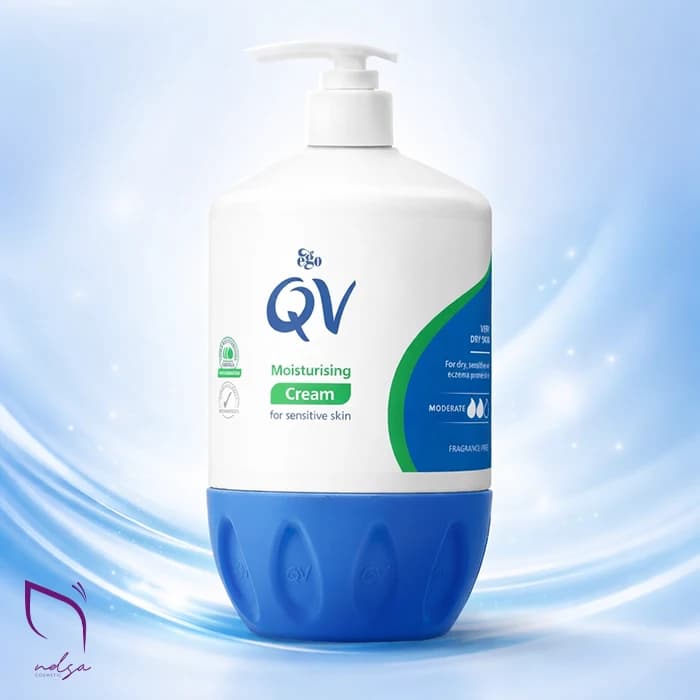 کرم مرطوب کننده و آبرسان پوست حساس کیووی QV (500 میل)