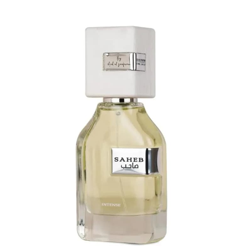 عطر ادکلن صاحب اینتنس سفید ارض الزعفران Saheb
