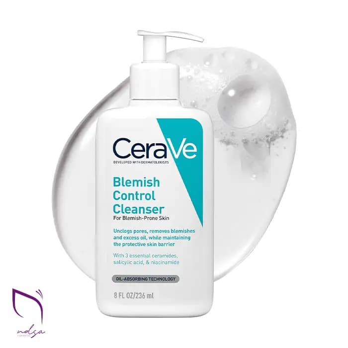 ژل شستشوی پوست چرب و آکنه‌دار سراوی مدل Blemish Control
