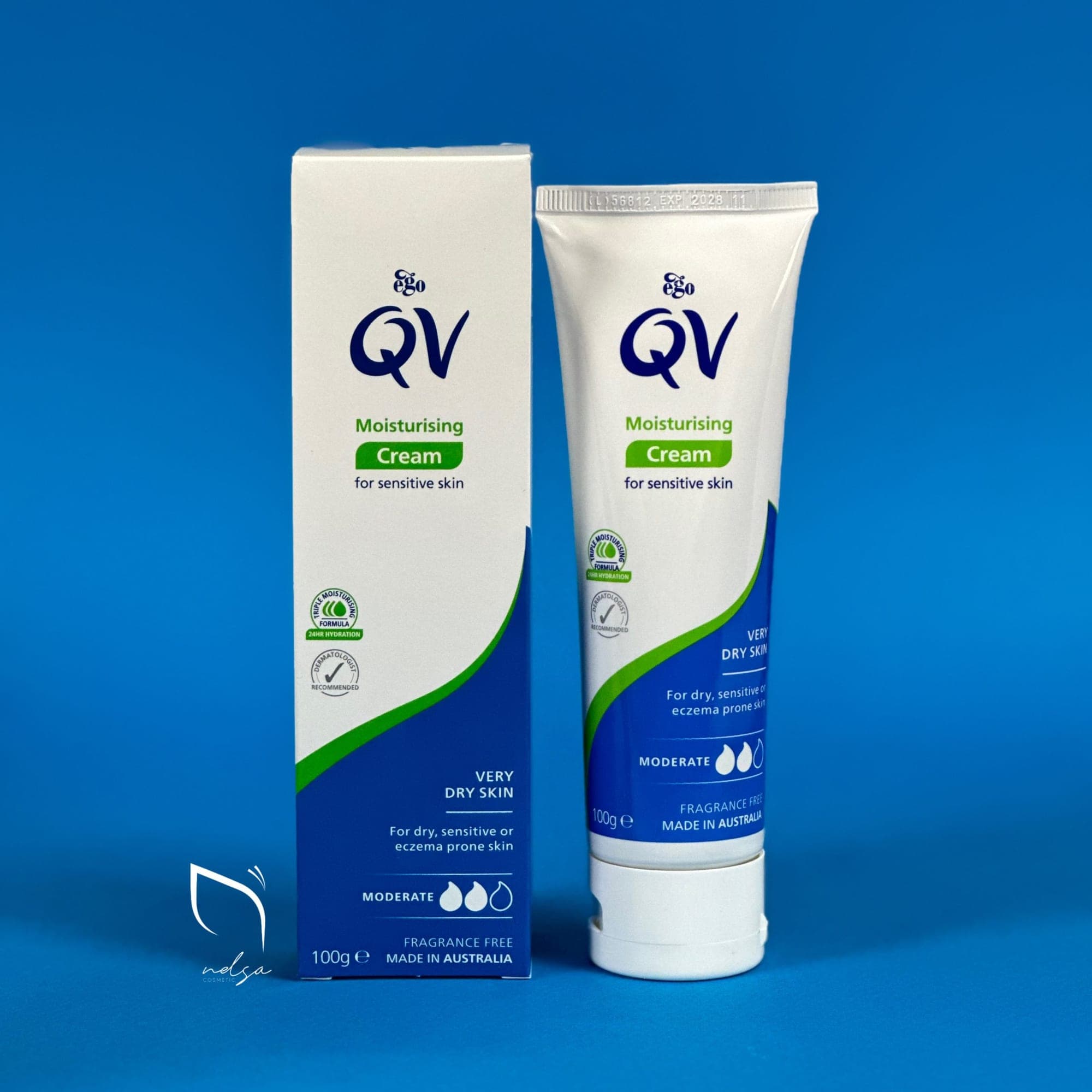 کرم مرطوب کننده و آبرسان قوی کیووی (QV)