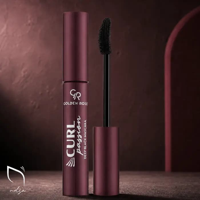 ریمل گلدن رز کرل پشن Deep Black | حجم دهنده، فر کننده و لیفت کننده مژه