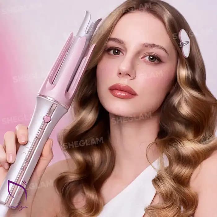 دستگاه کرلی صورتی شیگلم SHEGLAM