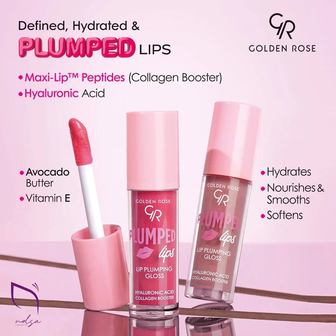 حجم دهنده لب رنگی PLUMPED LIPS گلدن رز Golden Rose