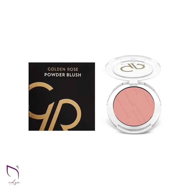 رژگونه پودری گلدن رز مدل soft & silky